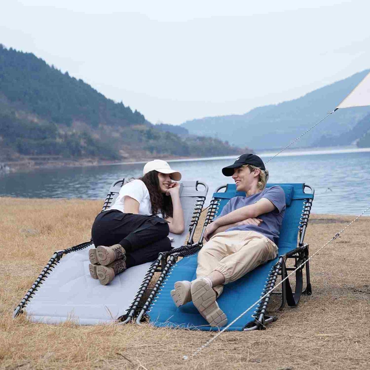 Туристическая кровать раскладная KingCamp Bavaria KC2421 Blue (KC2421_BLUE) - фото 3