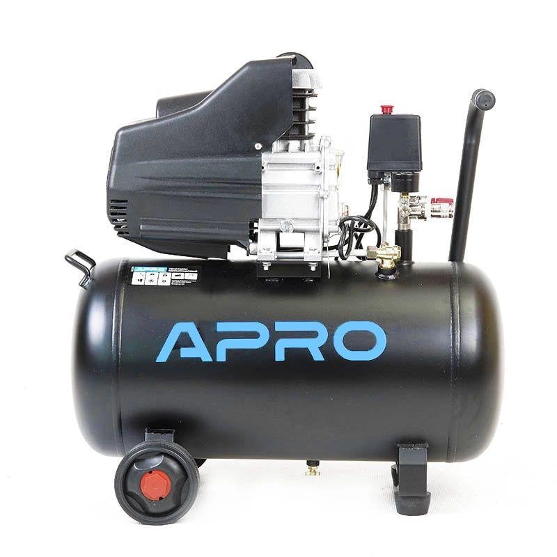 Компресор одноциліндровий Apro OFD-50 1,5кВт 205л/хв 8бар 50 л з оливою 0,2 л (26284697)