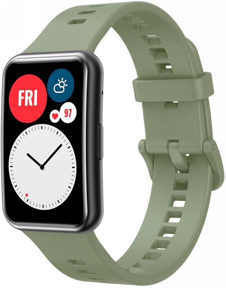 Ремешок Jsota для Huawei Watch Fit Green (18586) - фото 1