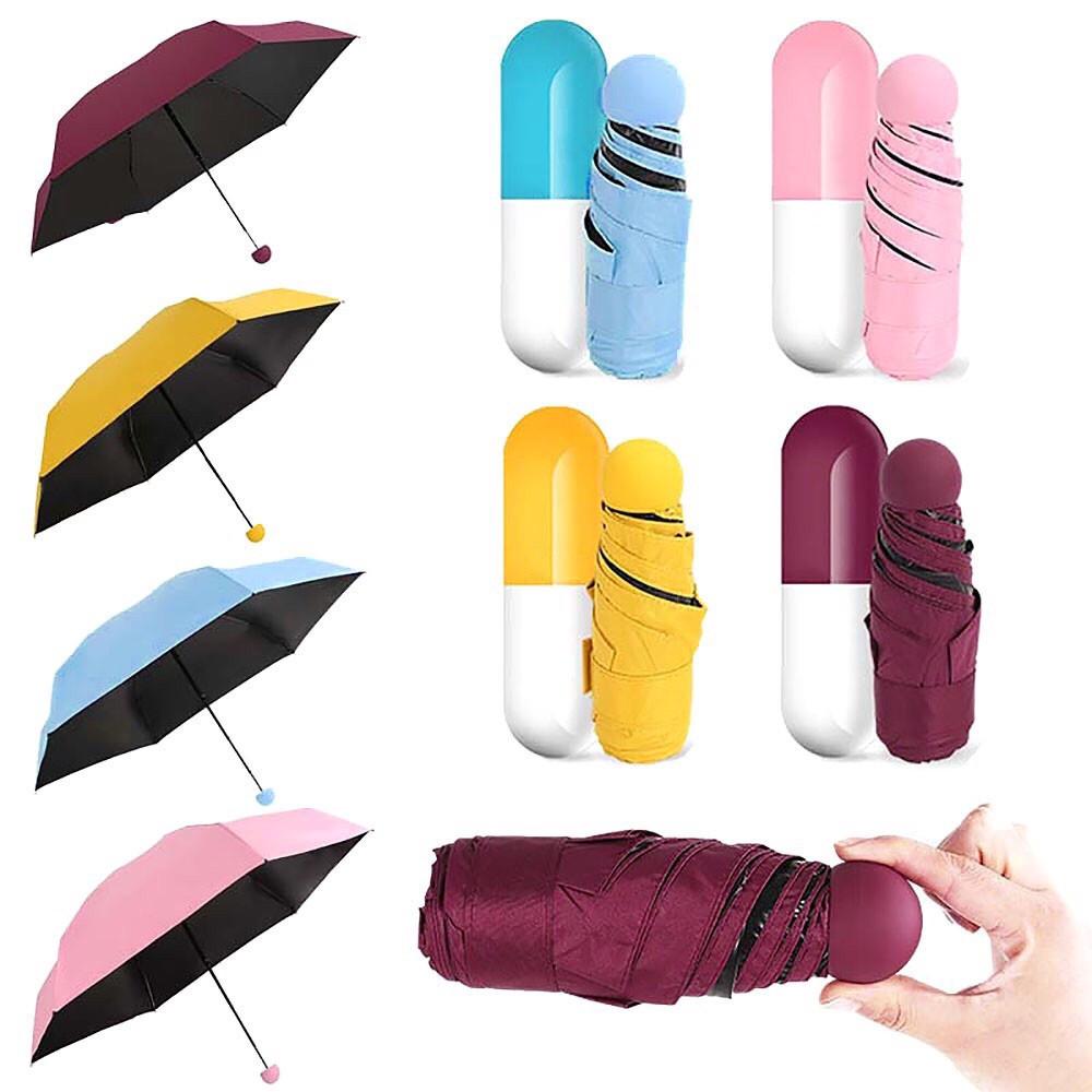 Мини-зонтик Capsule Umbrella-mini Designer All Seasons Black/Pink - фото 11