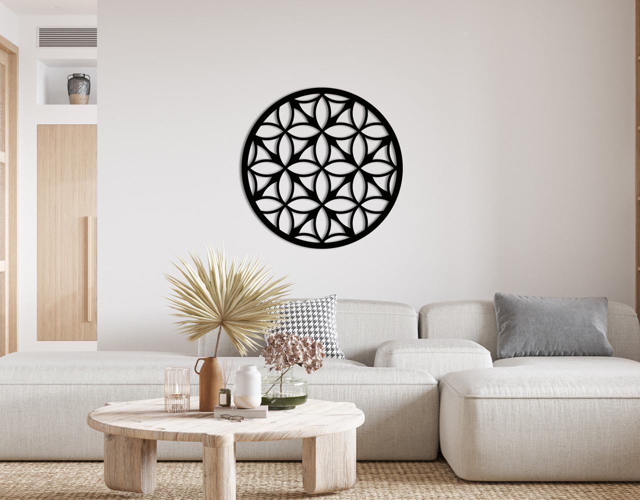 Декоративное панно на стену Upwood Decor Circle-056 32 40х40 см Black (1580327251)