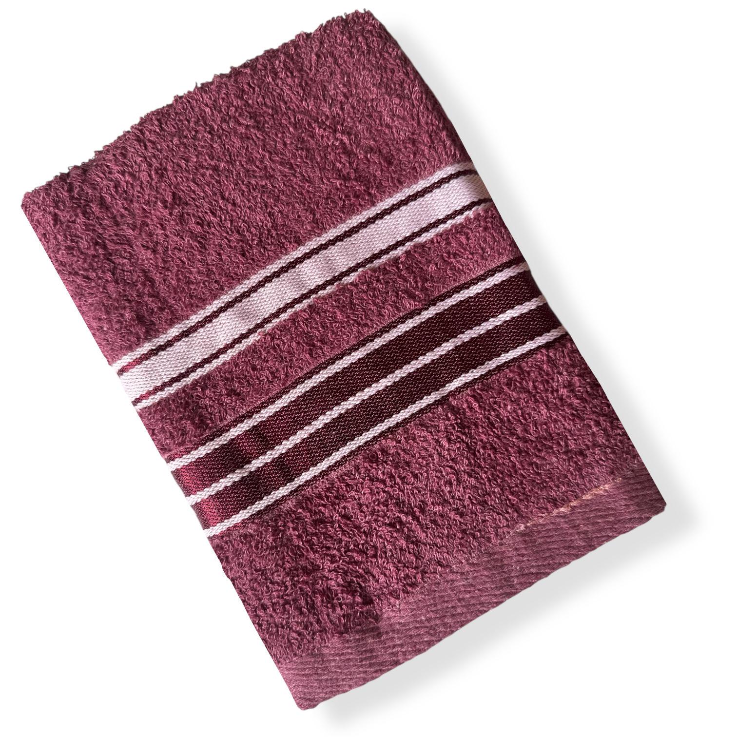 Рушник махровий Koloco 70x135 см Бордовий (550-91-3) - фото 2 Рушник махровий Koloco 70x135 см Бордовий (550-91-3) - фото 2