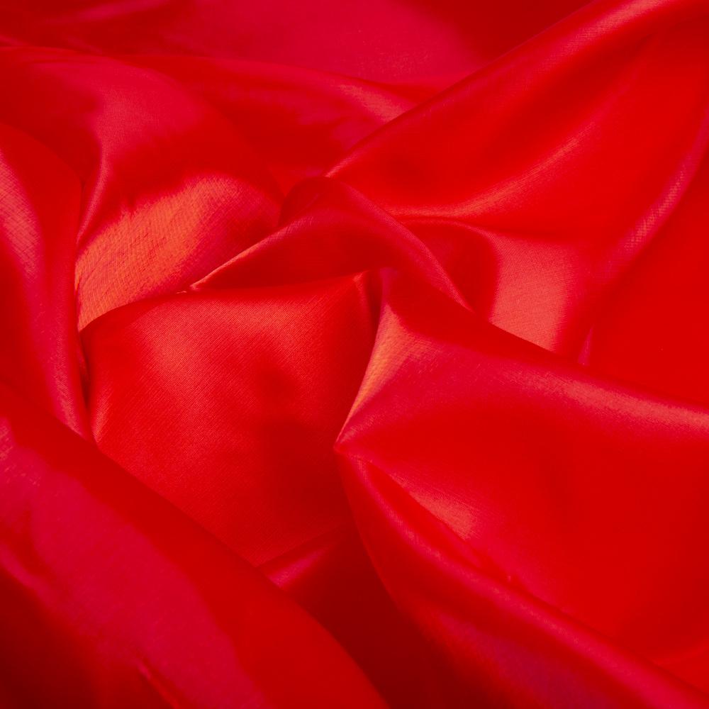 Ткань декоративная органза кристаллон 68 г/м2 червона