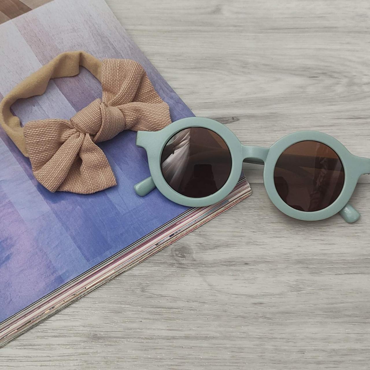 Комплект очки с повязкой до 7 лет Серо-голубой (865840)