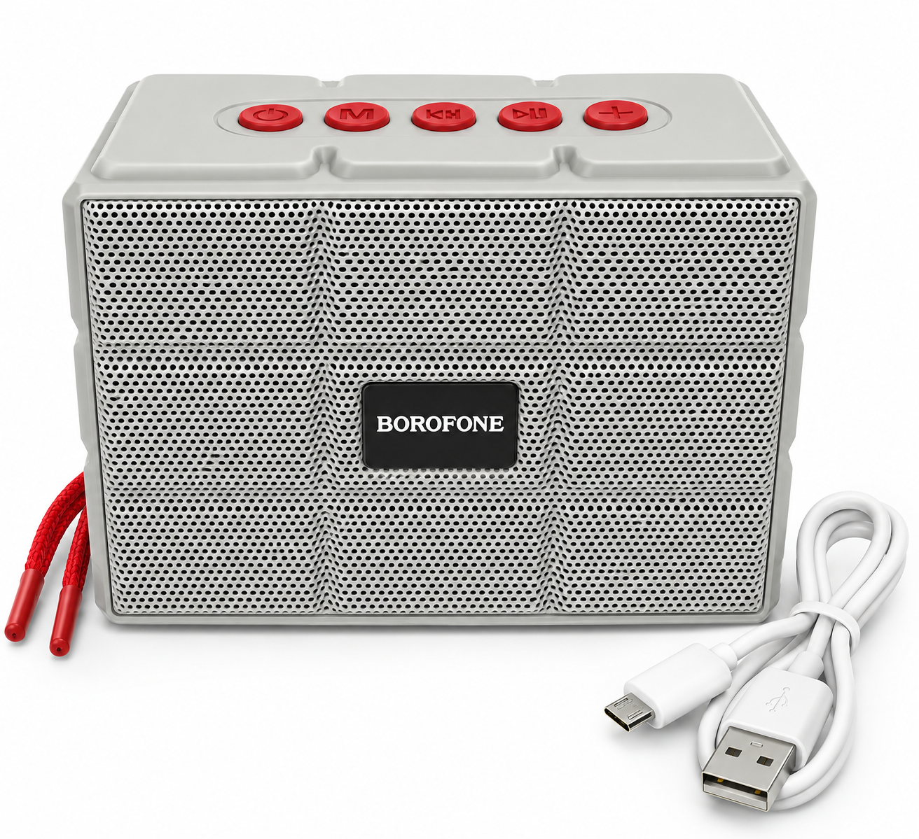 ПортативнаяАкустическая система Borofone BR16 с Bluetooth-подключением Grey (10301512)