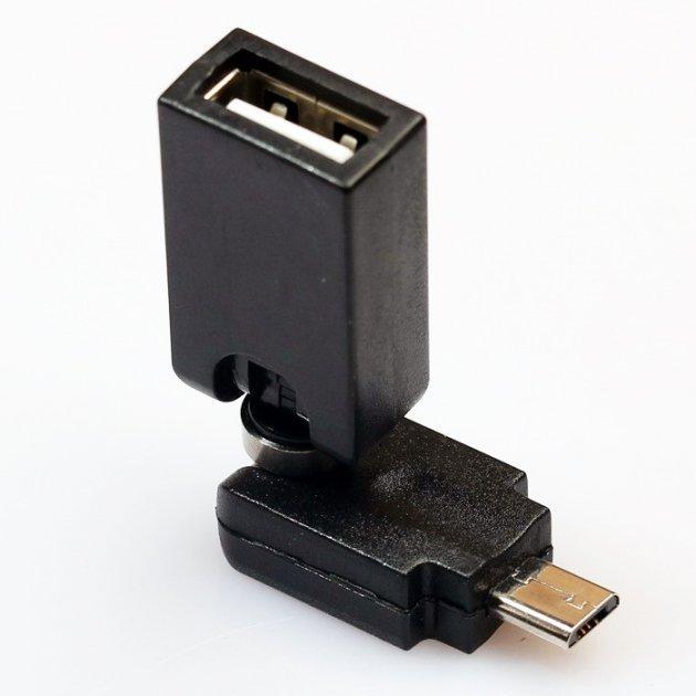 Переходник поворотный SUNROZ USB F-Micro USB M (A48495)