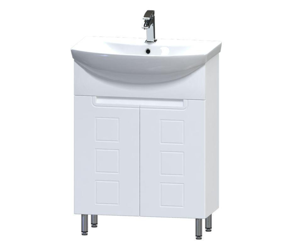 Тумба с умывальником напольная Aquarius SIMFONIYA AQ-U1110317859 65x82x44 см Белый (152714)
