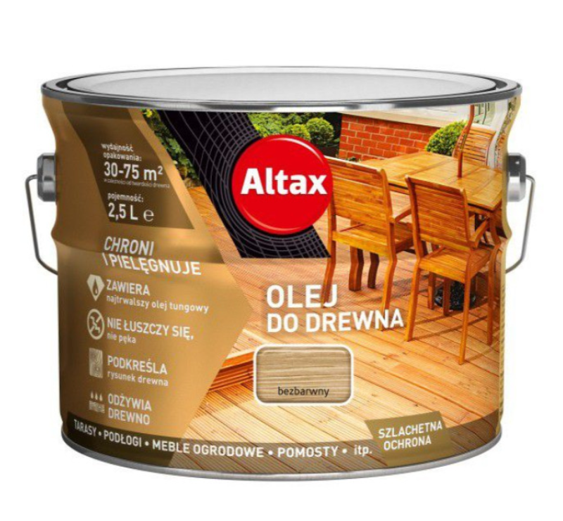 Ллія для деревини Altax безбарвна 2,5 л Ллія для деревини Altax безбарвна 2,5 л