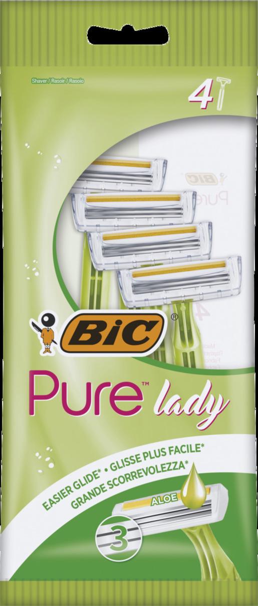 Станки бритвені BIC Pure Lаdy Aloe 4 шт. (5453)