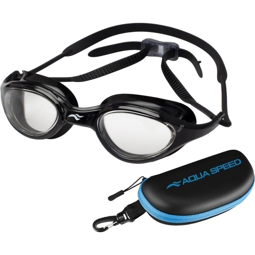 Очки для плавания с чехлом Aqua Speed ​​VORTEX VISION+CASE Черный (230-23)