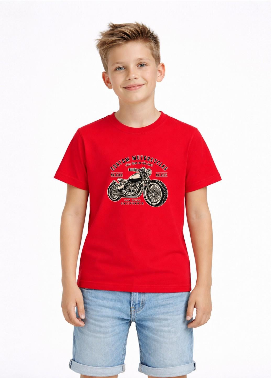Футболка детская Наталюкс "Motorcycle" р. 36 134-140 см Красный (1238059166451) Футболка детская Наталюкс "Motorcycle" р. 36 134-140 см Красный (1238059166451)