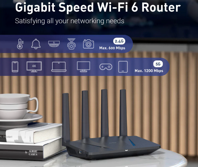 Маршрутизатор WI-FI GL-iNet Flint GL-AX1800 6 - фото 2