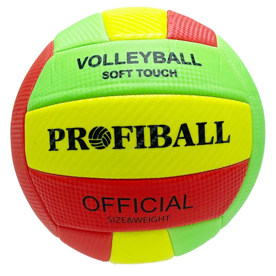 Мяч волейбольный PROFIBALL р. 5 Profiball 21 см Красный (AG-374-B-10)