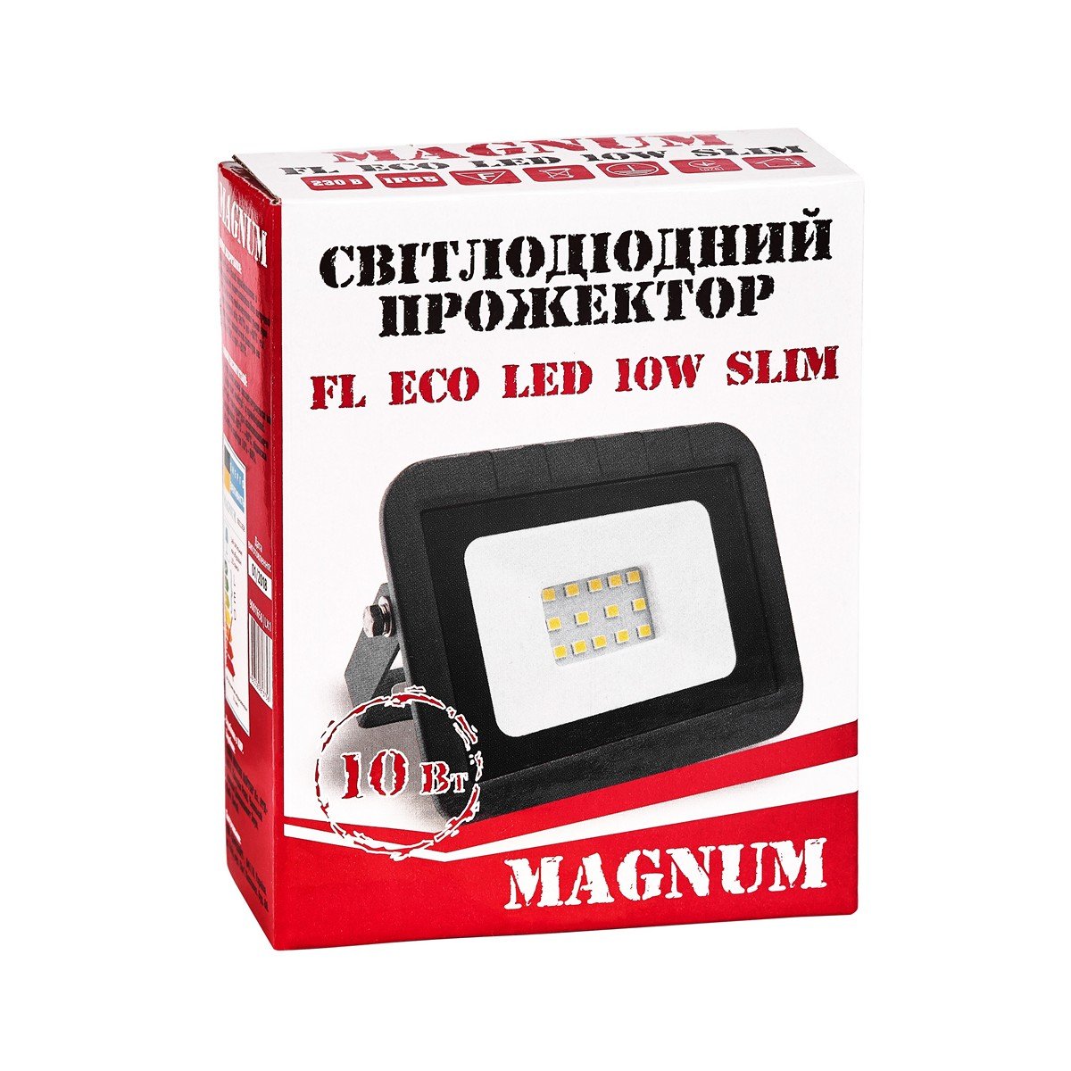 Прожектор світлодіодний Magnum FL ECO LED slim 6500 К IP65 10 Вт (90011658) - фото 2