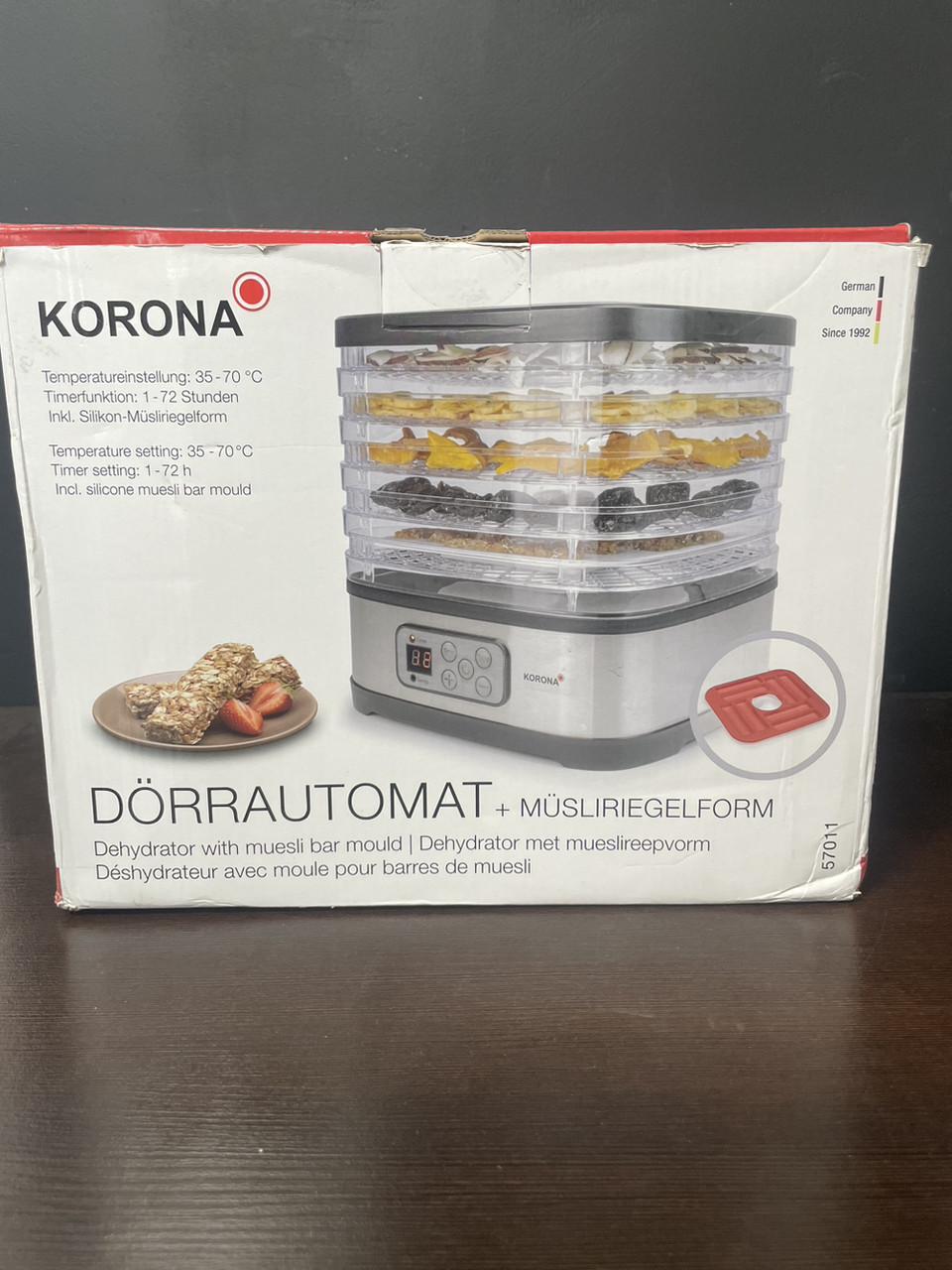 Дегидратор Korona на 5 полок для сушки овощей и фруктов мощностью 240 Вт с механическим управлением - фото 10 Дегидратор Korona на 5 полок для сушки овощей и фруктов мощностью 240 Вт с механическим управлением - фото 10