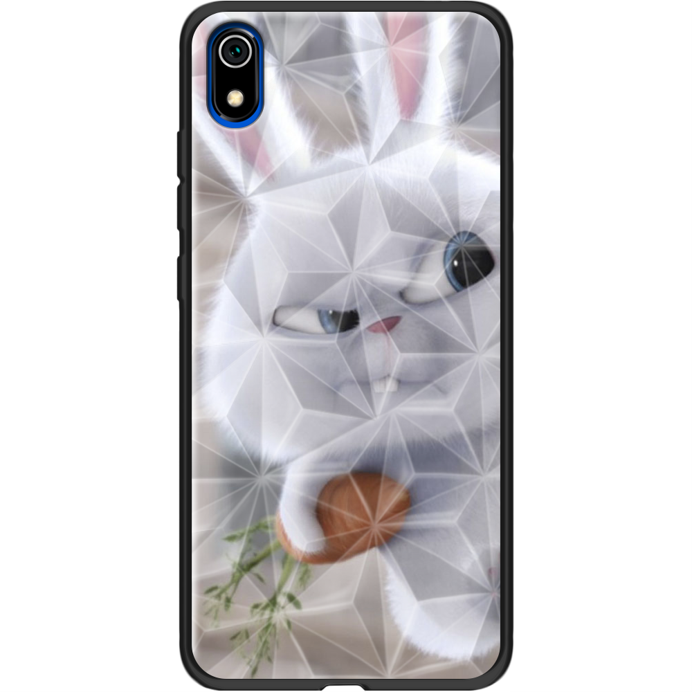 Чехол Boxface Xiaomi Redmi 7A Rabbit Snowball Черный силикон с призмой (37400-up1116-37869)
