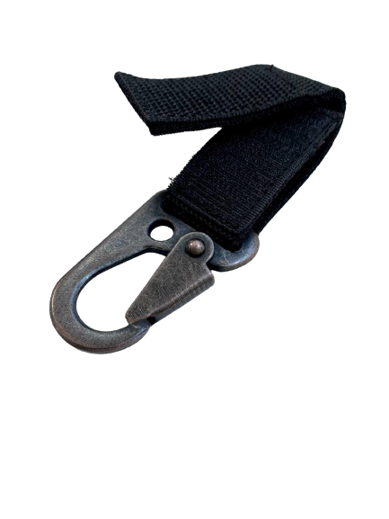 Карабін з петлею Molle метал Чорний