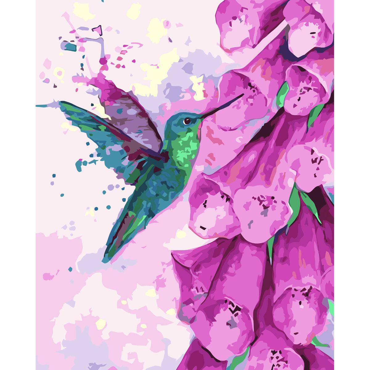 Картина по номерам Strateg Акварельные колибри 40x50 см (VA-3601)