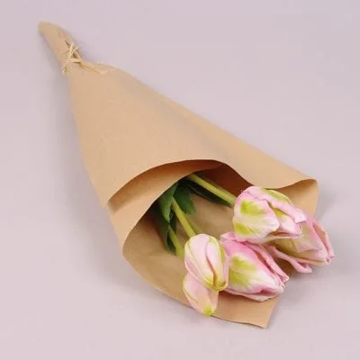 Букет тюльпанов искуссвтенных Flora Пенка Розовый (73298)
