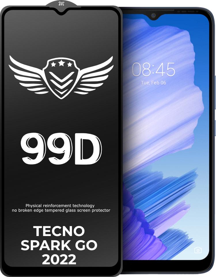 Стекло защитное FlyGuard Tecno Spark Go 2022 Full Glue (32205)
