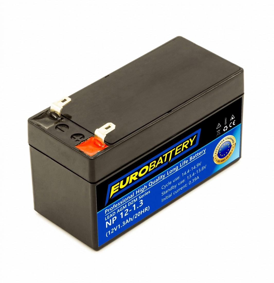 Акумулятор для ДБЖ EuroBattery AGM NP 12-1.3 DZM 12V 1,3 Ач (808) - фото 1 Акумулятор для ДБЖ EuroBattery AGM NP 12-1.3 DZM 12V 1,3 Ач (808) - фото 1