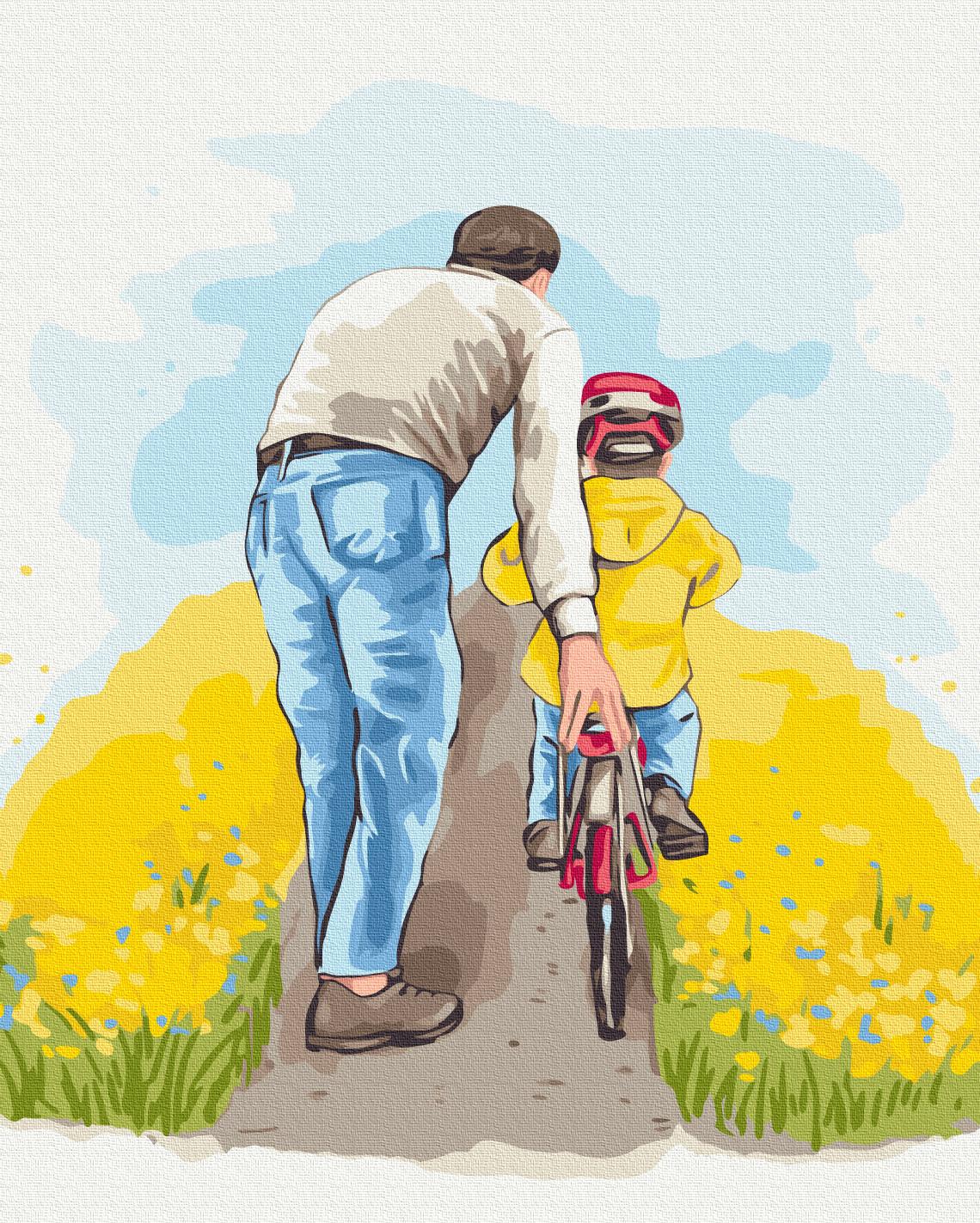 Картина по номерам Brushme Premium Вместе с папой 40x50 см (PBS53834) Картина по номерам Brushme Premium Вместе с папой 40x50 см (PBS53834)