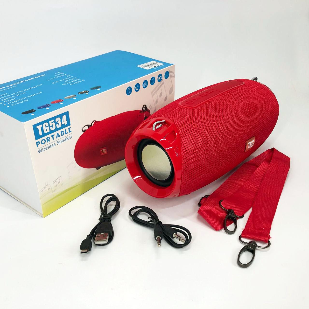 Портативная Bluetooth колонка TG534 SD IPX5 с ремешком Красный - фото 13 Портативная Bluetooth колонка TG534 SD IPX5 с ремешком Красный - фото 13