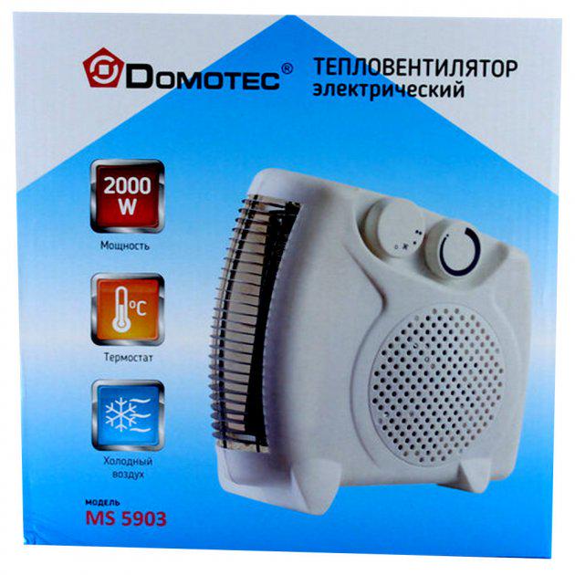 Тепловентилятор Domotec Heater MS 5903 переносний підлоговий - фото 4