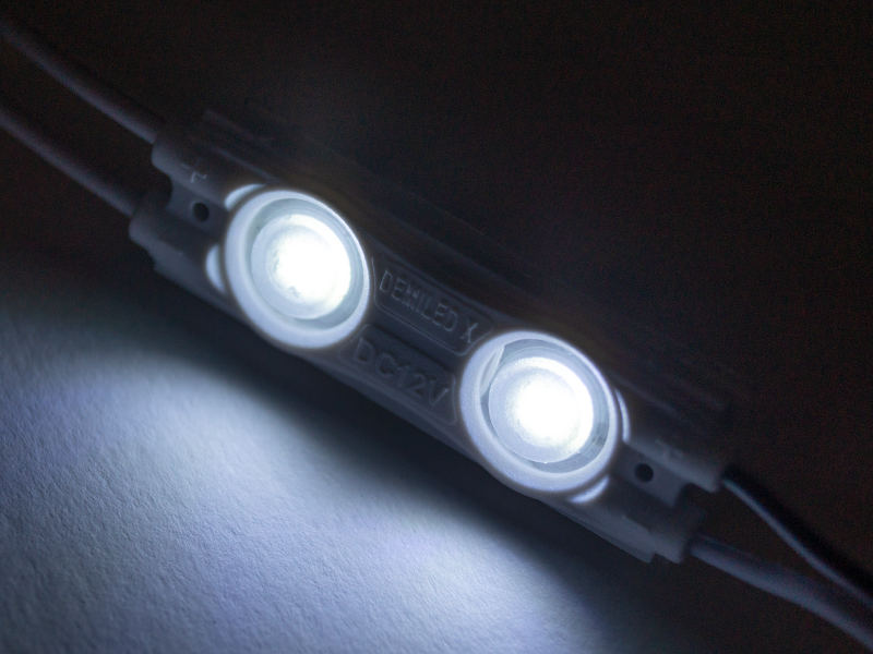 Модуль светодиодный LEDUA 2835-2smd 12V IP65 с линзой Белый (1557) - фото 4