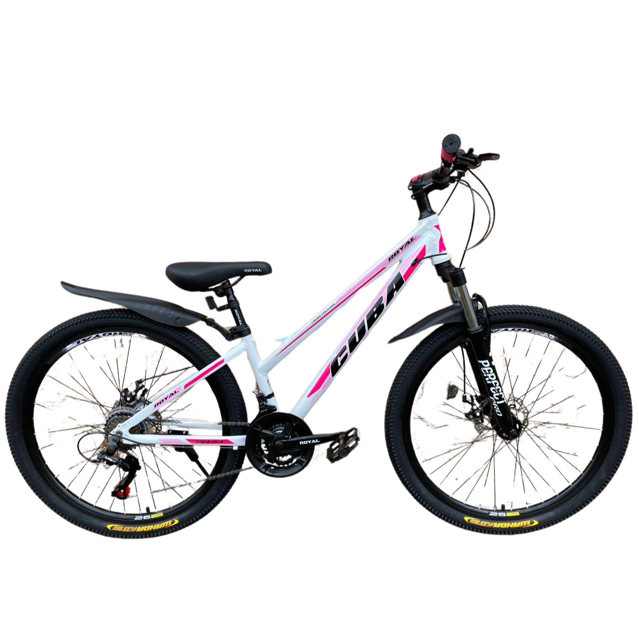 Велосипед AL Royal CUBA 27,5" 15" рама 2025 Біло-малиновий