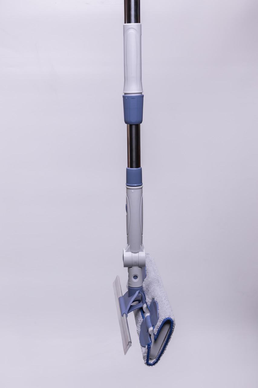 Швабра универсальная с металлической ручкой и сменной плоской насадкой для плитки/ламината/линолеума (HP-35015-30) - фото 7