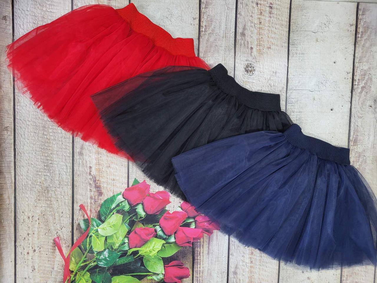 Юбка Пачка в школу для девочки 110-116 см Красный - фото 2 Юбка Пачка в школу для девочки 110-116 см Красный - фото 2