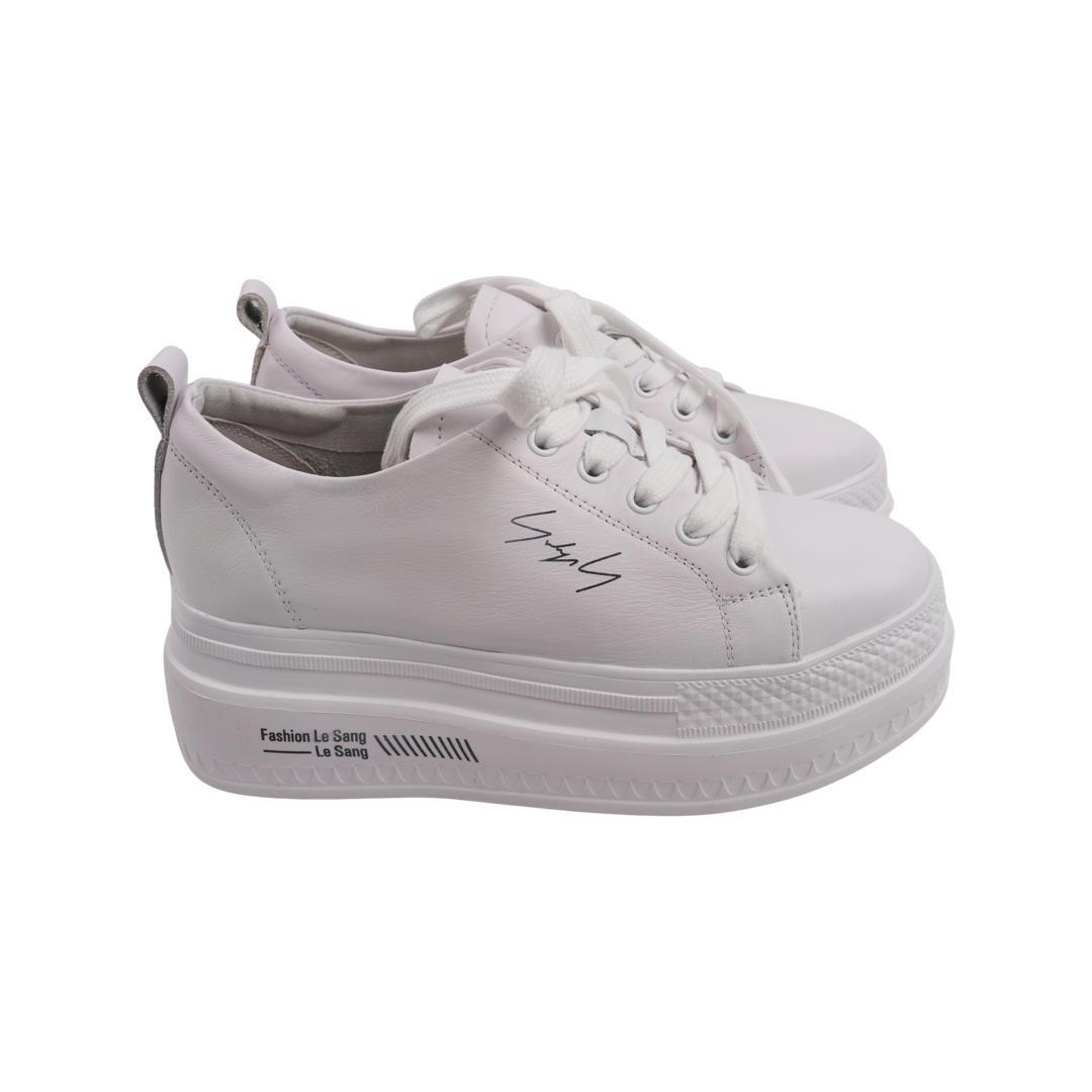 Кеды женские Farinni из кожи Белый (317-22DTC 37)