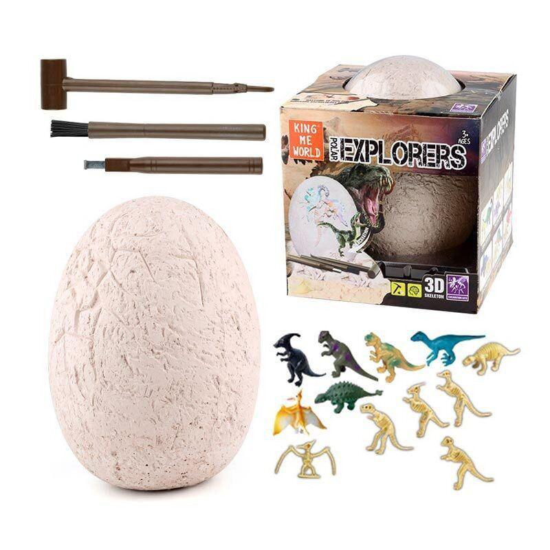 Детский игровой набор "Маленький археолог: Поиск динозавров в гипсовом яйце" (304D-2) Детский игровой набор "Маленький археолог: Поиск динозавров в гипсовом яйце" (304D-2)