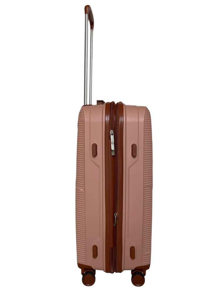 Чемодан дорожный средний AIRTEX Worldline 293 полипропилен M Розовое золото - фото 5
