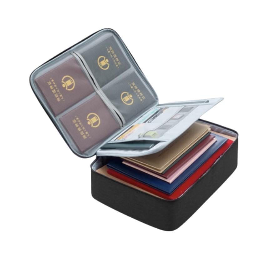 Дорожный органайзер для документов водонепроницаемый с кодовым замком А4 Черный (MX-00008937BL)