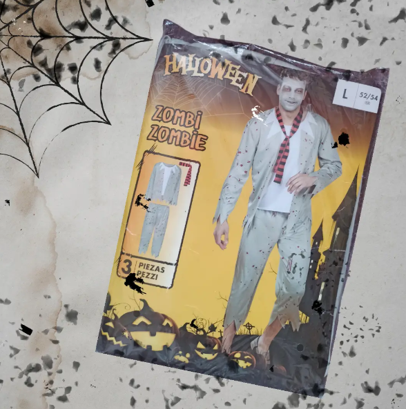 Костюм на Хэллоуин мужской Зомби L Разноцветный (680042-L) - фото 4