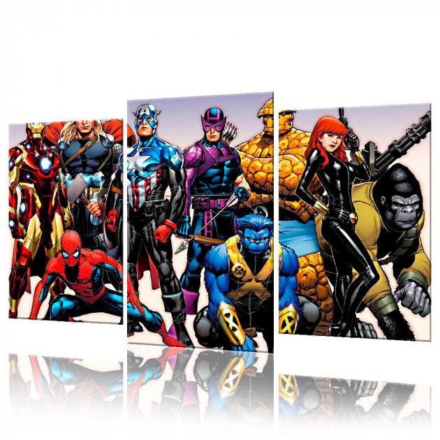 Картина модульная ArtStar Марвел ADFM0004 120х180 см 3 части