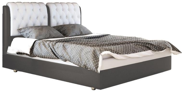 Кровать Скарлет 160х200 см Allure Grey/White