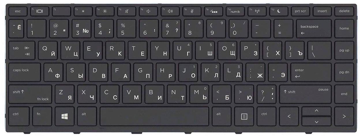Клавиатура для ноутбука HP ProBook 440 G5 с подсветкой клавиш (L50001-251)