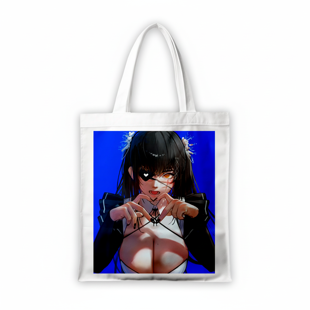 Сумка-шопер Chainsaw Man Йору из габардина Белый (6797)