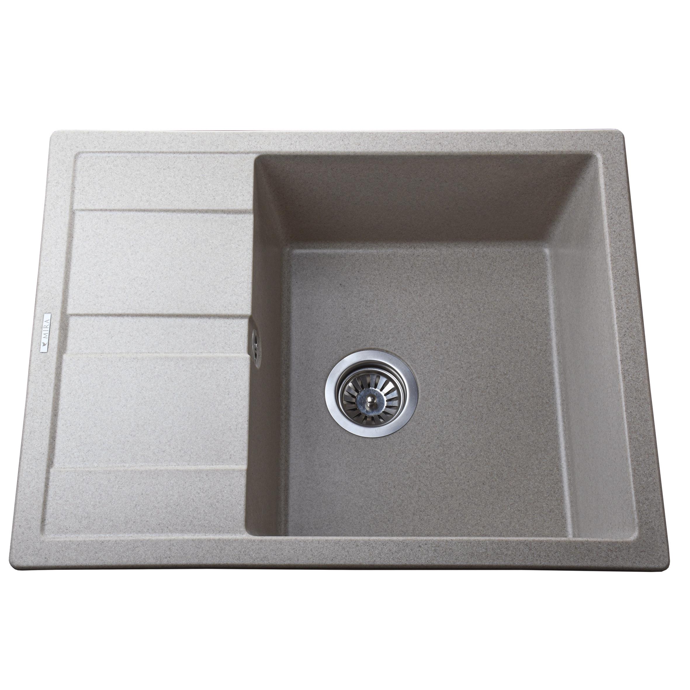 Мойка гранитная Mira ONZA 650х500 мм Бежевый (000028912)