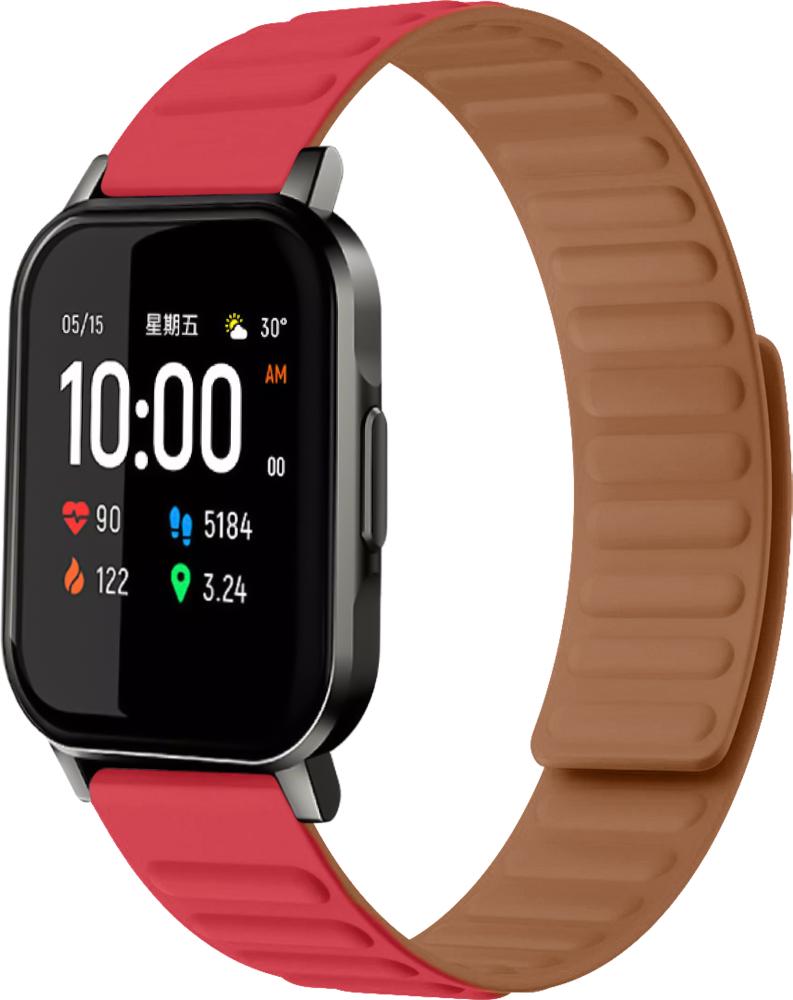 Ремінець Magneter для Haylou Smart Watch 2 (LS02) Red (26630-2D) Ремінець Magneter для Haylou Smart Watch 2 (LS02) Red (26630-2D)