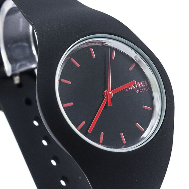 Годинники наручні жіночі Skmei 9068 Black Red (17113) - фото 2