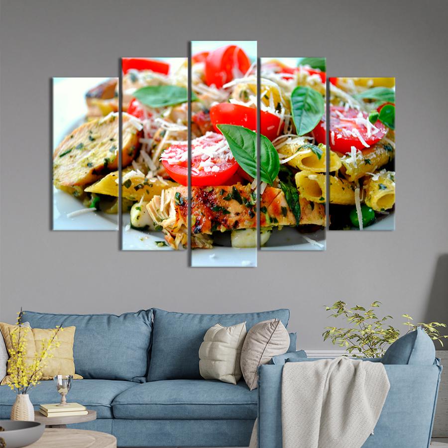 Настенний декор Паста с курицей томатами и песто 187x119 см (A473-5)