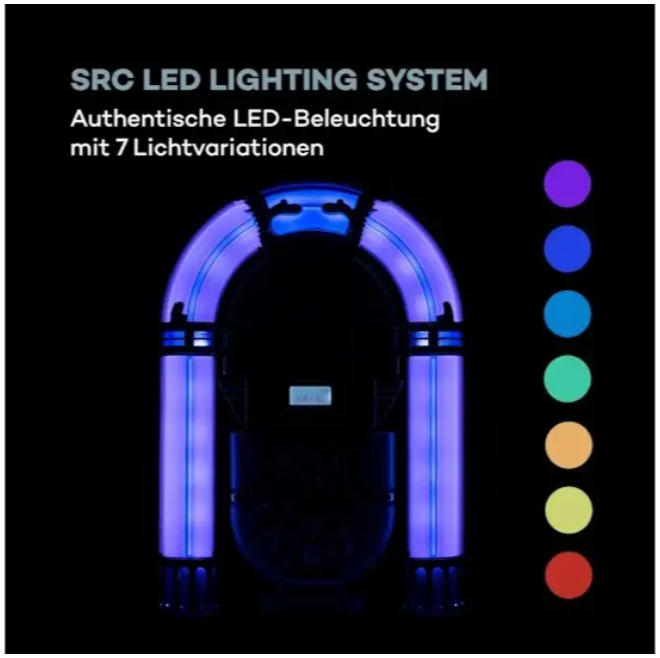 Стереосистема/музичний центр Auna Arizona DAB+/USB/DAB+/FM-радіо із підсвіткою (10038371) - фото 2