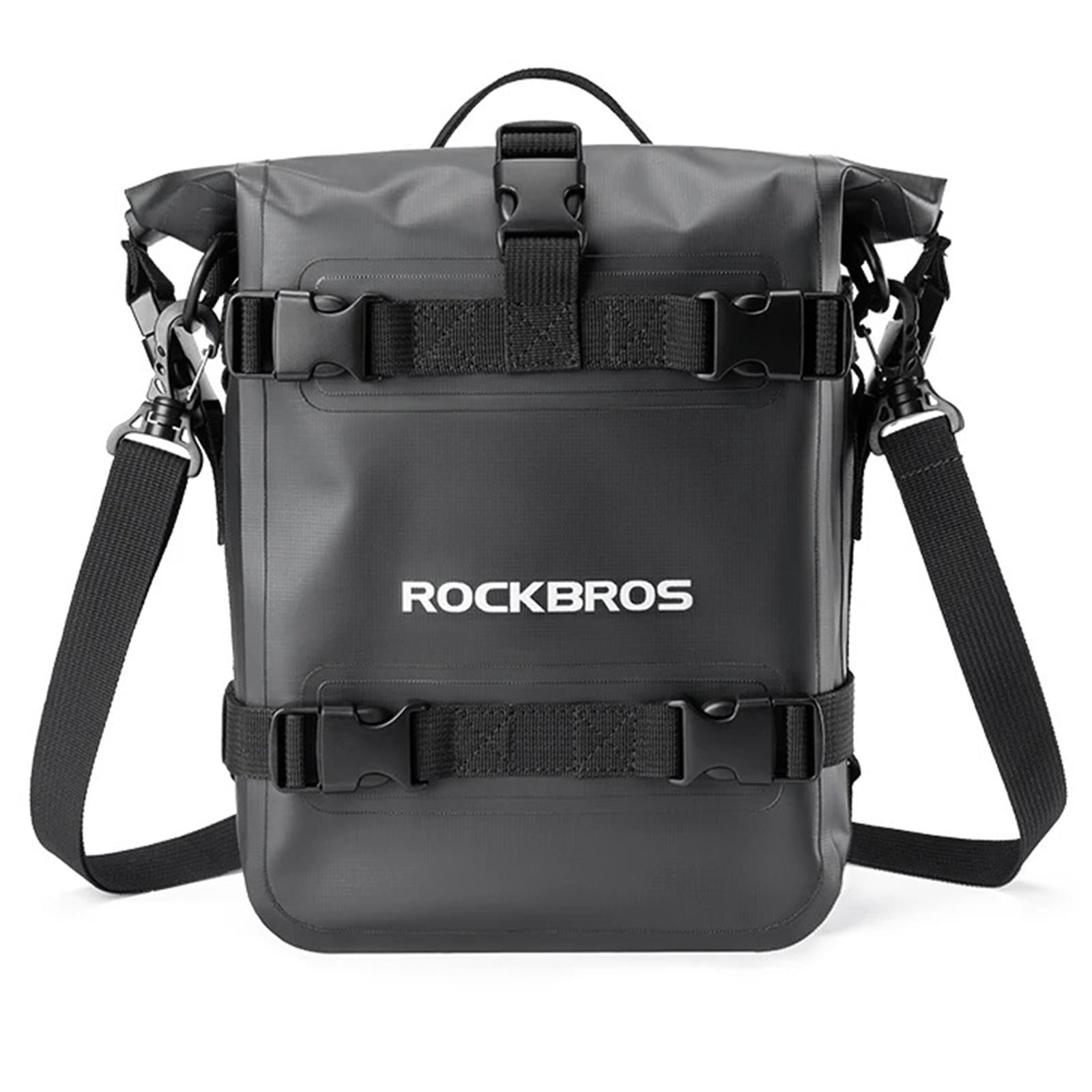 Мото сумка на бок сиденья мотоцикла расширяемая универсальная ROCKBROS SL4010 Черный (RB-SL4010-7094)