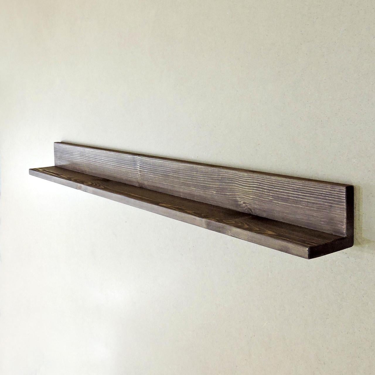 Полка настенная из дерева Палас 110 см Капучино (НСП-118009)