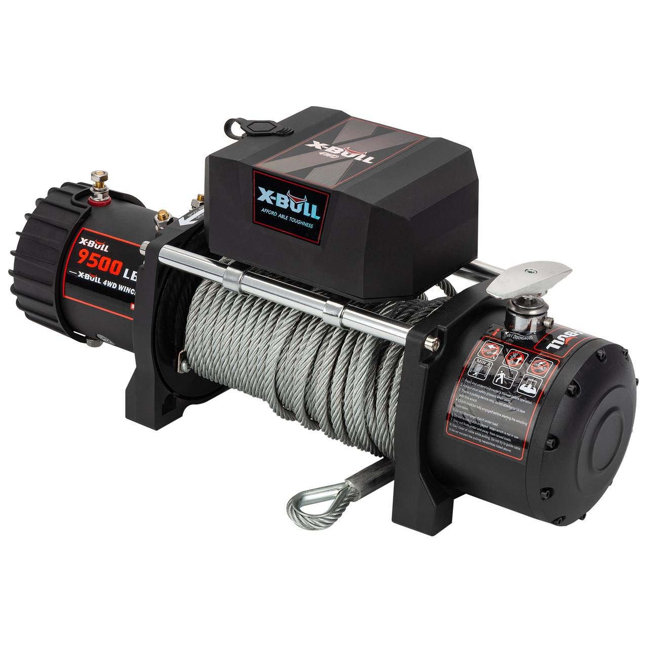 Лебідка автомобільна електрична X-Bull 9500Lbs зі сталевим тросом - фото 3