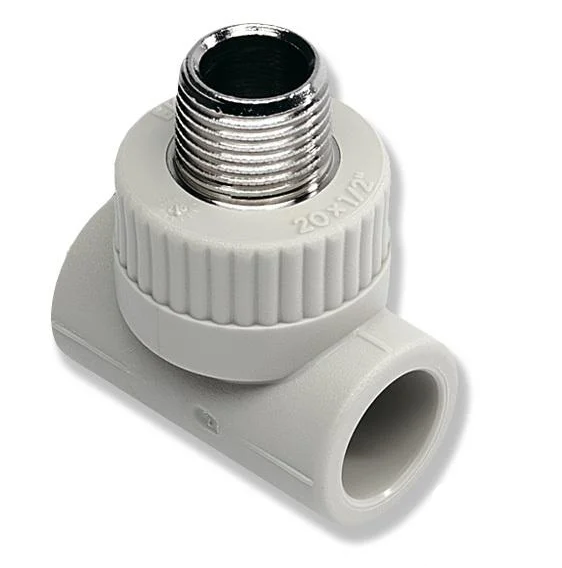 Тройник с металлической наружной резьбой Wavin Ekoplastic 32 мм Rp-3/4 (STKE03225X)